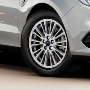 Platišče iz lahke zlitine 17" z 10 kraki, srebrn